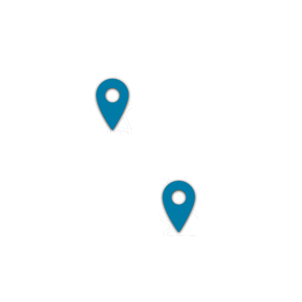 California Map Pins on Los Angeles and San Francisco